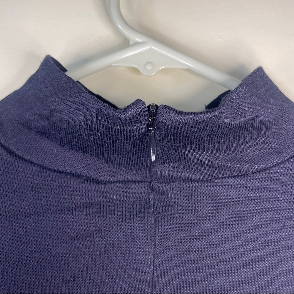 Vintage 90s Black Mock Neck T-Shirt - Picture 4 of 7